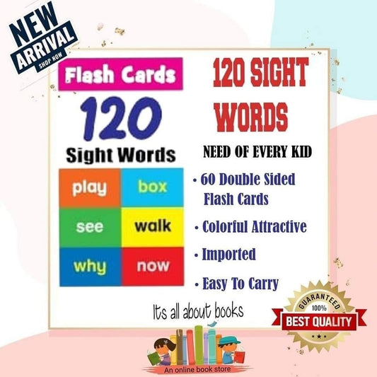 120 SIGHT WORDS FLASH CARDS