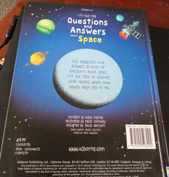 LIFT THE FLAP QUESTIONS ANSWERS ABOUT SPACE