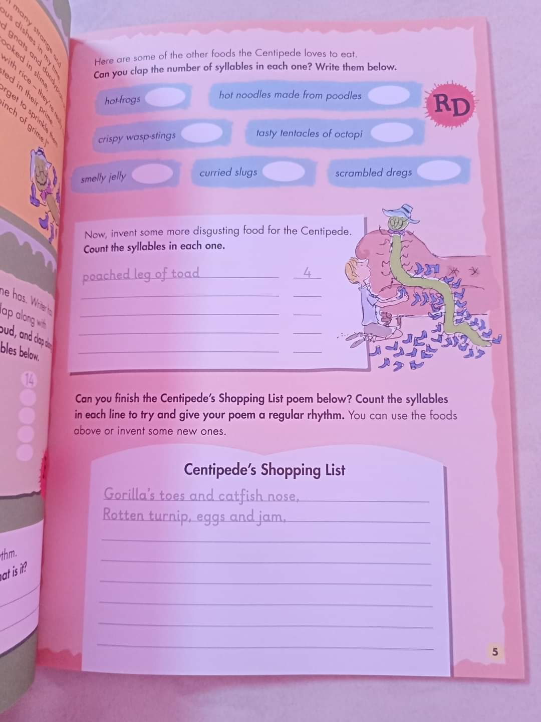 ROALD DAHL'S CREATIVE WRITING JAMES AND THE GIANT PEACH