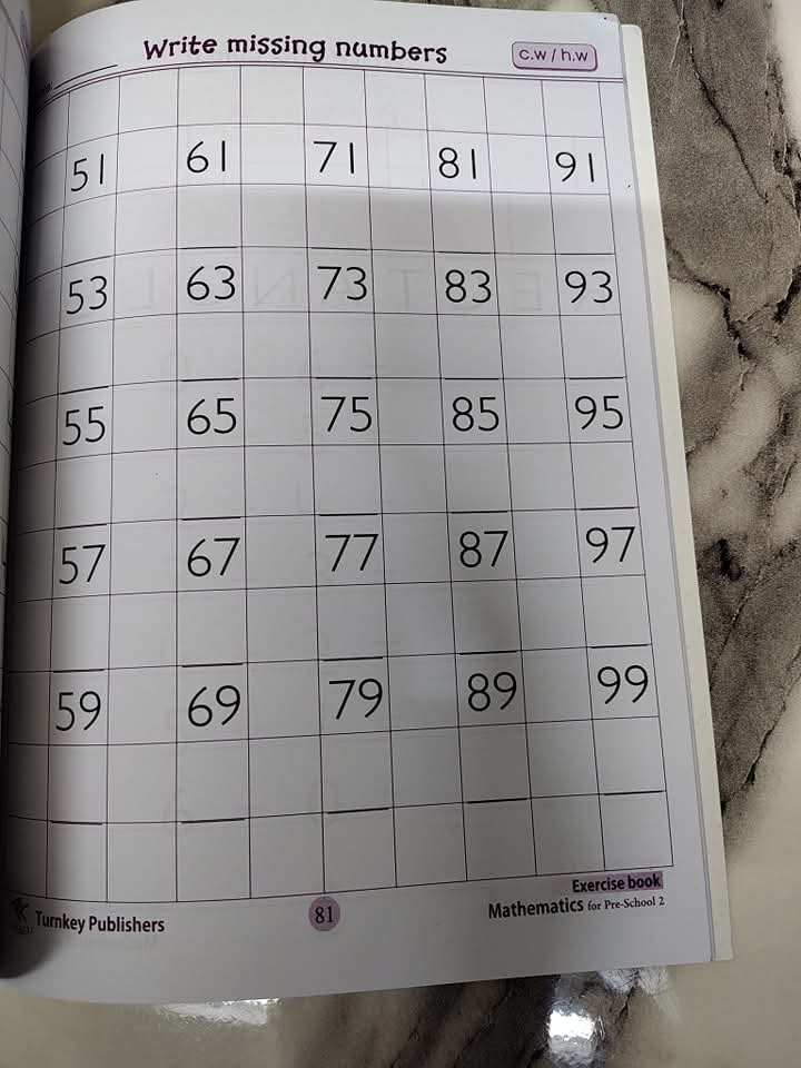 Mathematics practice copy preschool 2