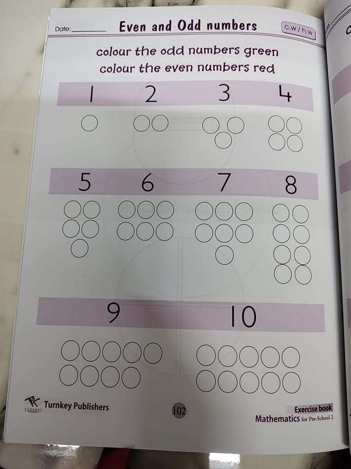Mathematics practice copy preschool 2