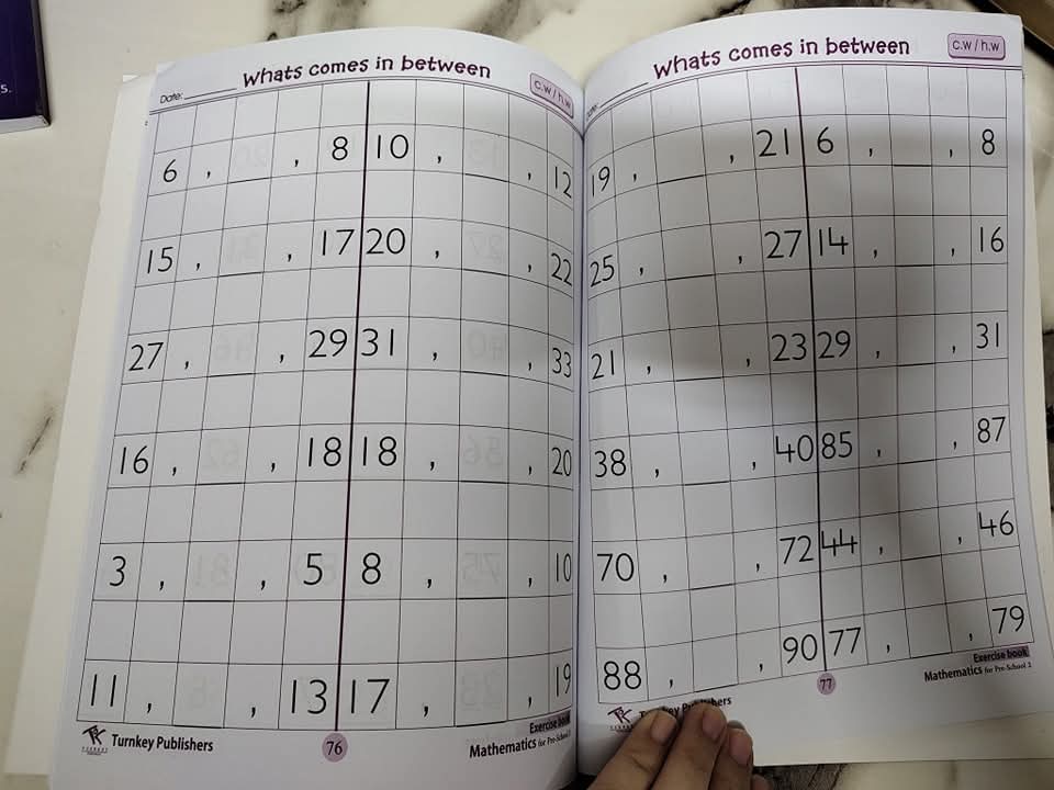 Mathematics practice copy preschool 2
