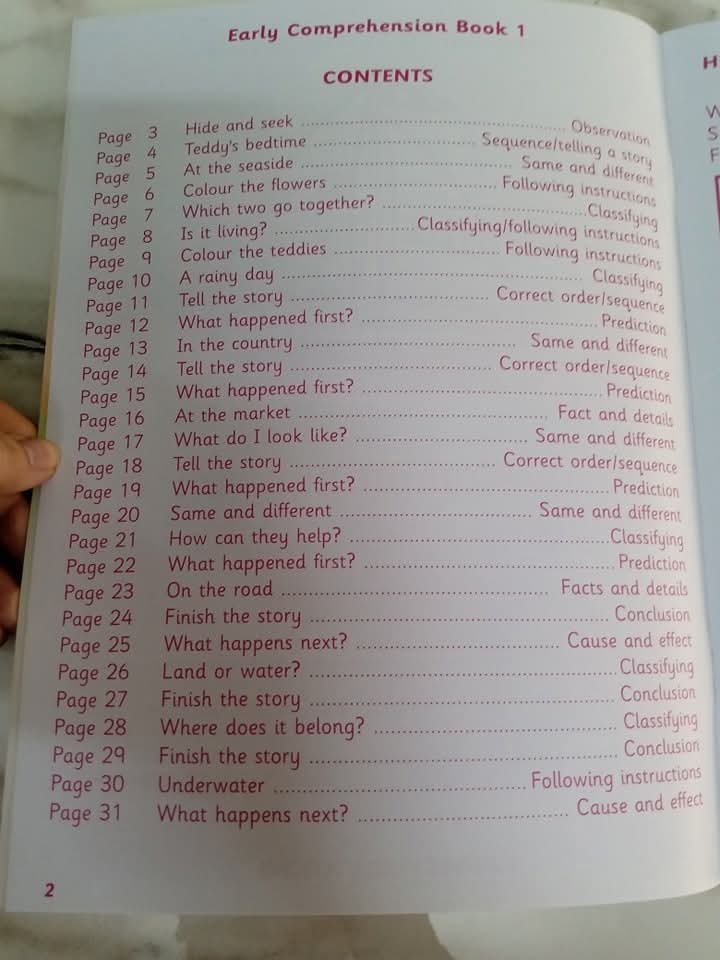 EARLY COMPREHENSION SET