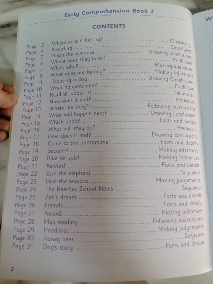 EARLY COMPREHENSION SET