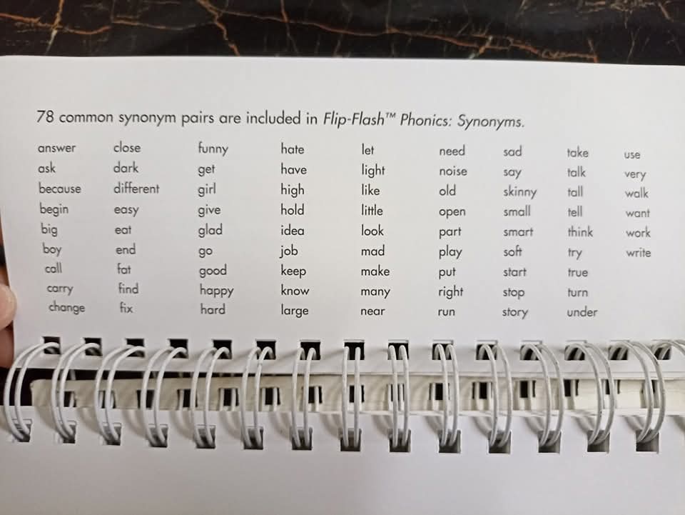 FLIP FLASH PHONICS (SYNONYMS)