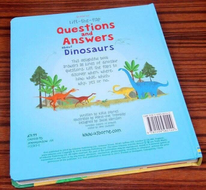 Usborne lift the flap questions and answers about dinosaurs