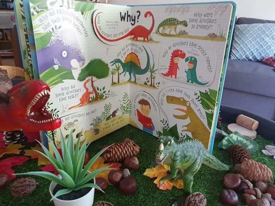 Usborne lift the flap questions and answers about dinosaurs