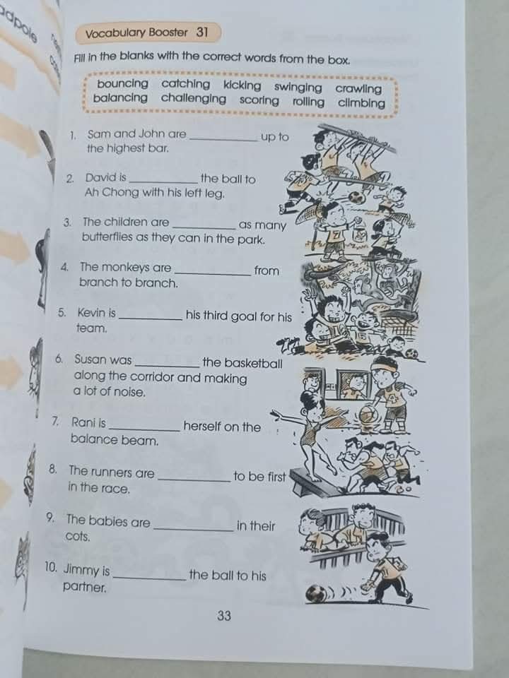 VOCABULARY BOOSTER  PRIMARY 2