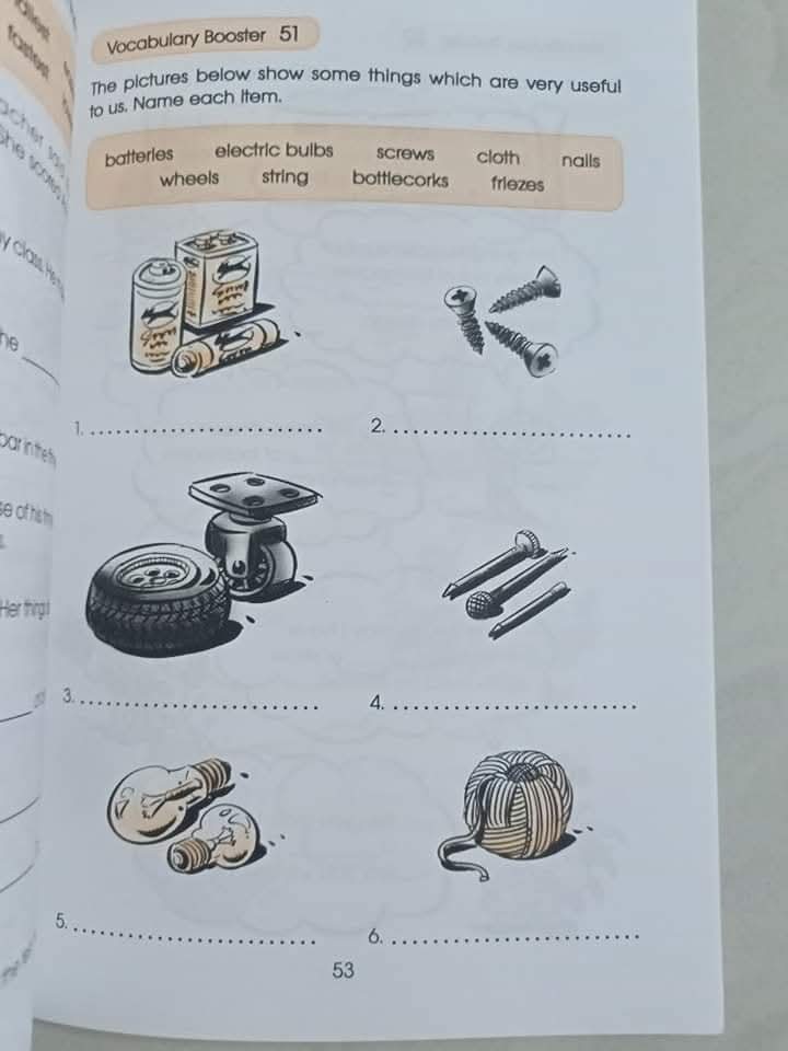 VOCABULARY BOOSTER  PRIMARY 2