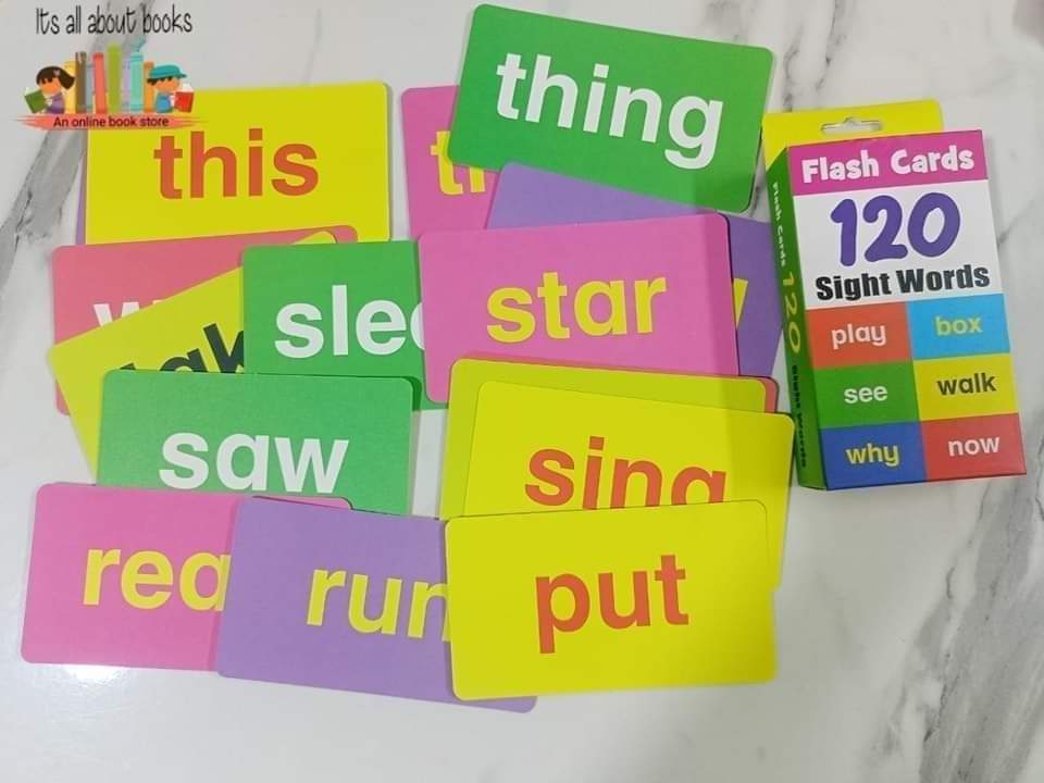 120 SIGHT WORDS FLASH CARDS