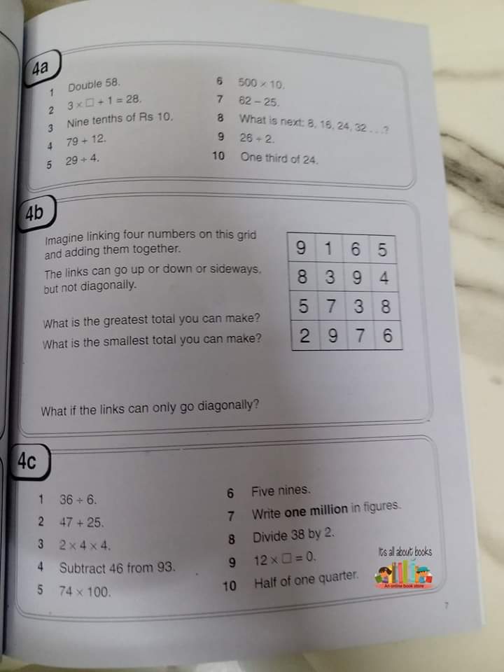CAMBRIDGE MENTAL MATHS 4