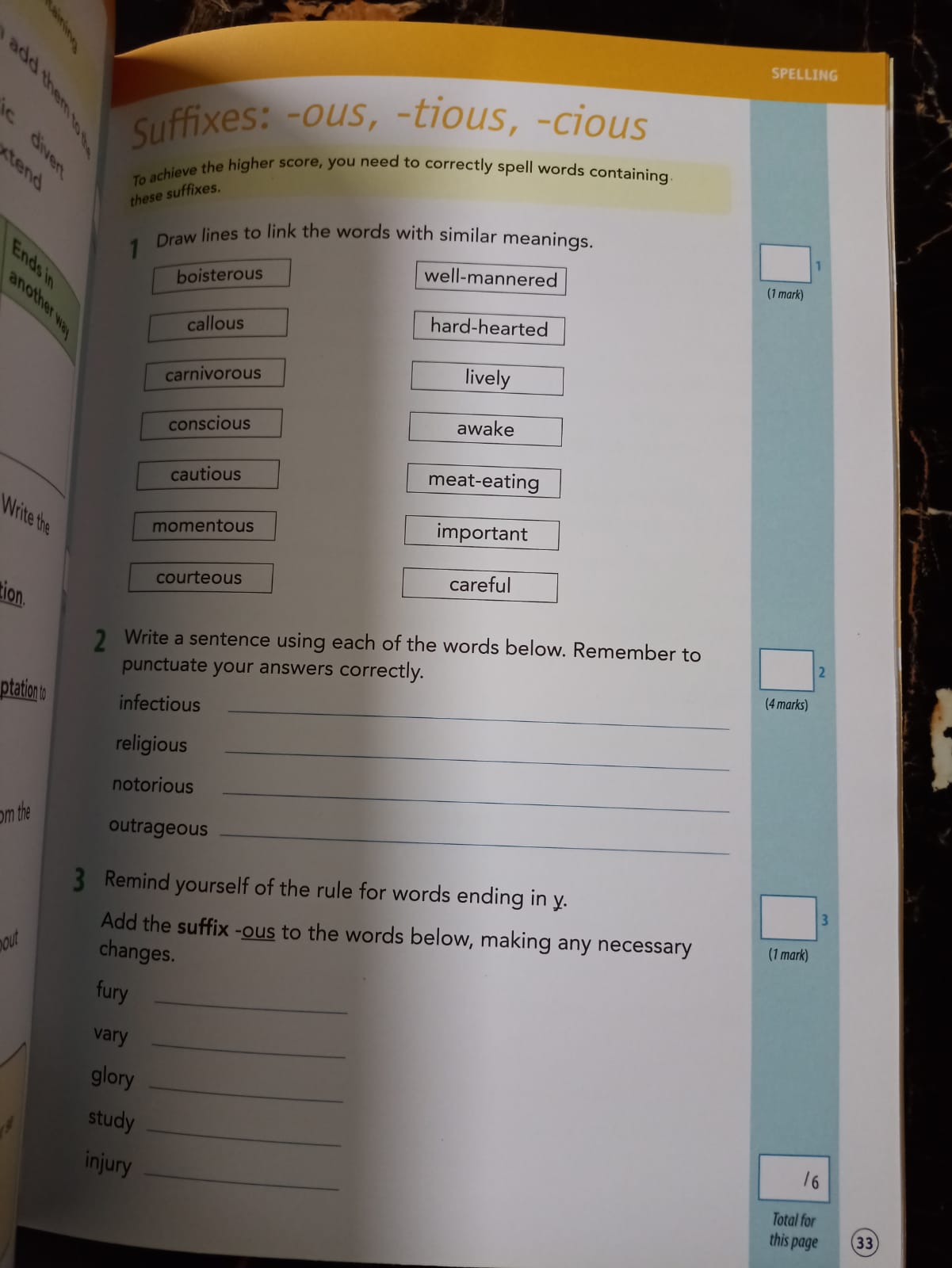 GRAMMAR, SPELLING AND PUNCTUATION
