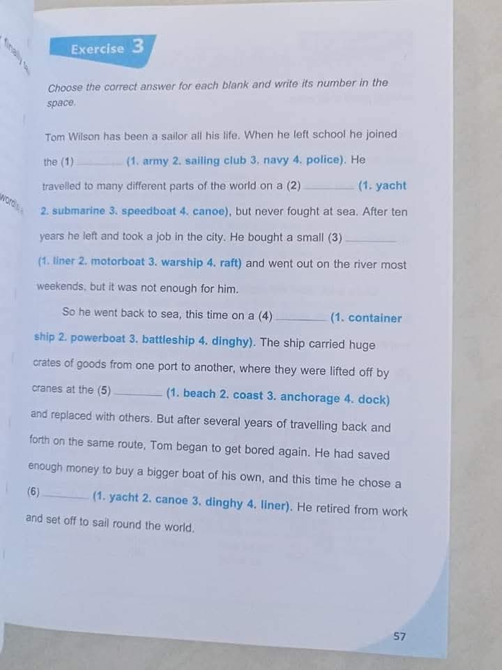 Thematic Vocabulary Practice 4