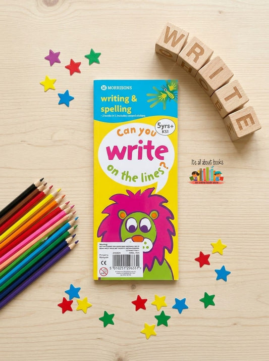 Spelling and Writing (Can you write on the lines)2 books in 1