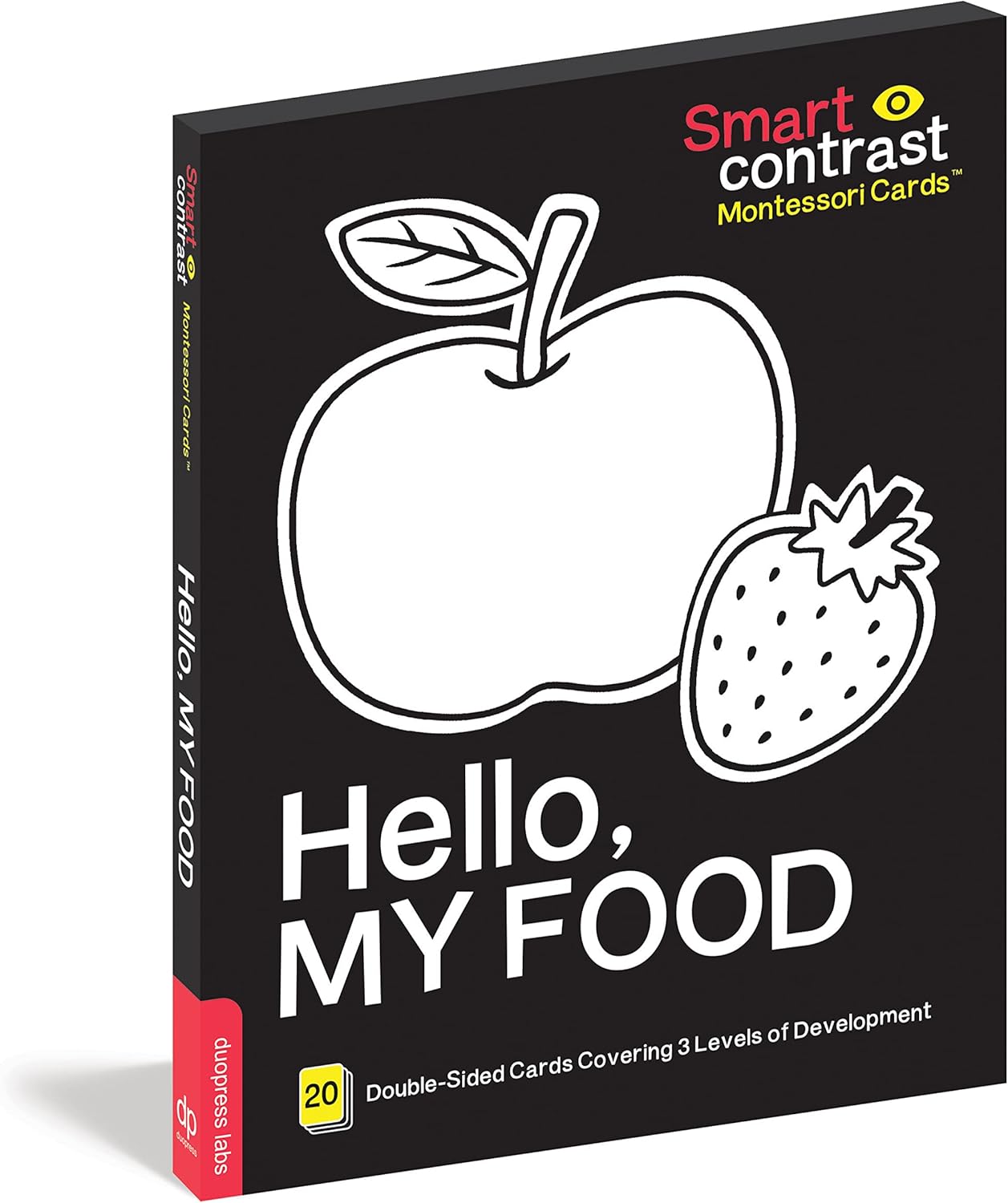 Smart Contrast Montessori Cards®: Hello,My Food