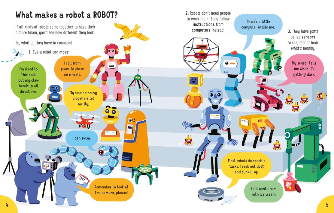 USBORNE LOT OF THINGS TO KNOW ABOUT ROBOTS