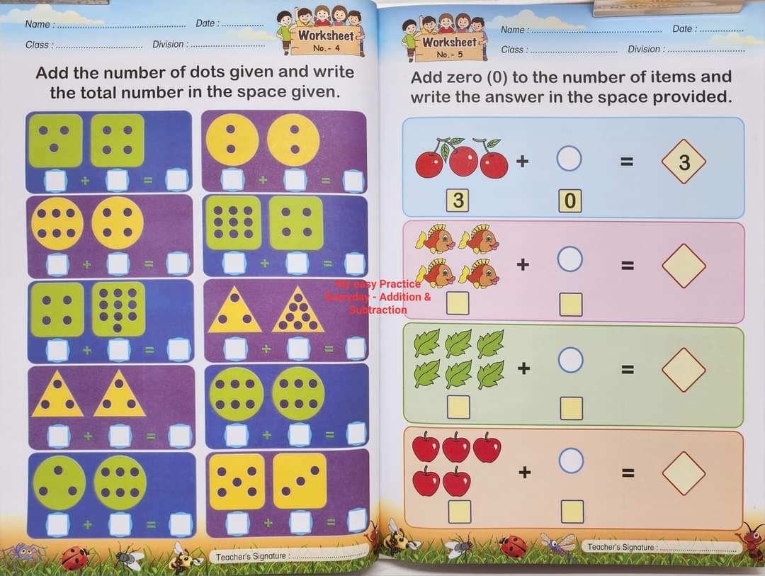 MY EASY PRACTICE EVERYDAY ADDITION AND SUBTRACTION