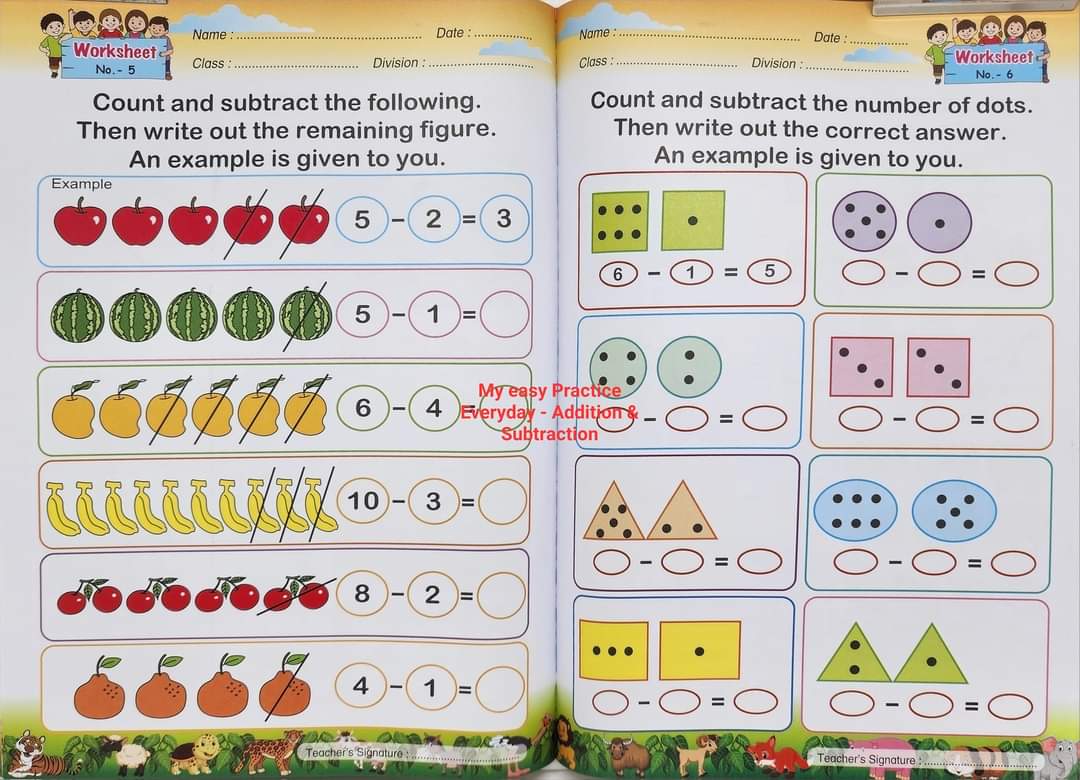 MY EASY PRACTICE EVERYDAY ADDITION AND SUBTRACTION