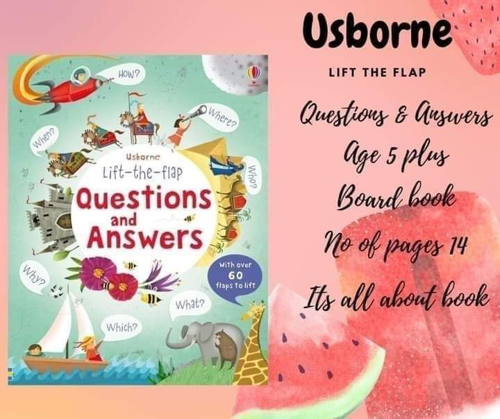 USBORNE LIFT THE FLAP QUESTIONS ANSWERS