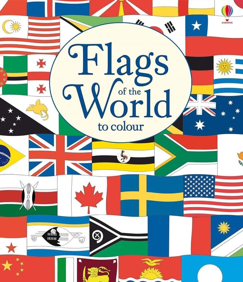 USBORNE FLAGS OF THE WORLD TO COLOUR