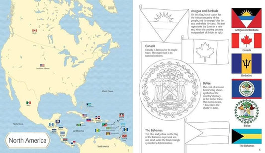 USBORNE FLAGS OF THE WORLD TO COLOUR