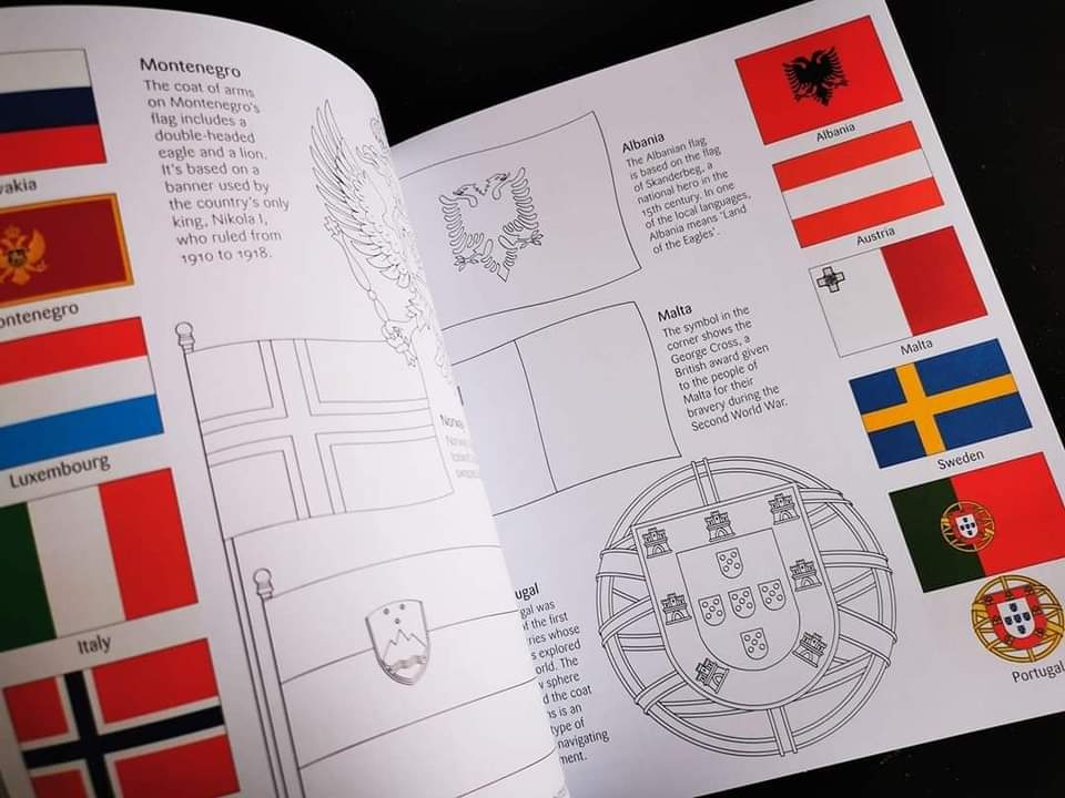 USBORNE FLAGS OF THE WORLD TO COLOUR