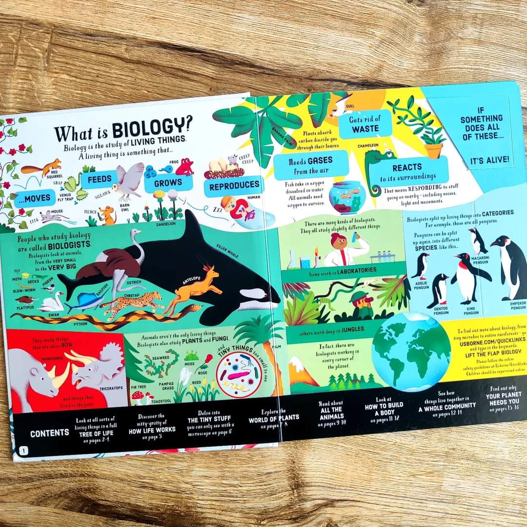 USBORNE LIFT THE FLAP BIOLOGY