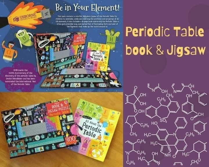 Usborne Periodic Table Jigsaw and Book