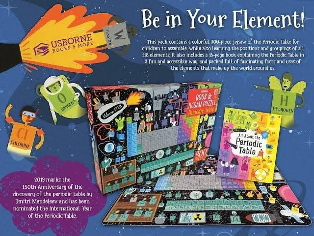 Usborne Periodic Table Jigsaw and Book