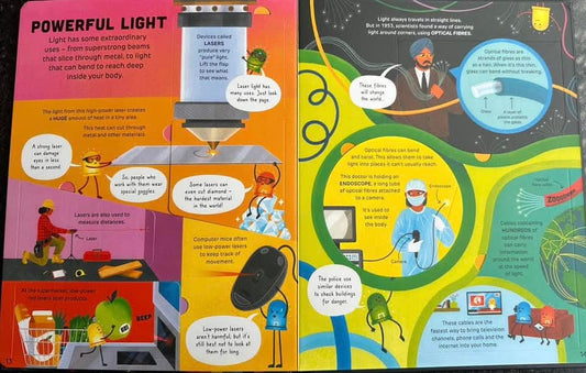 Usborne how it works lights (over 80 flaps)