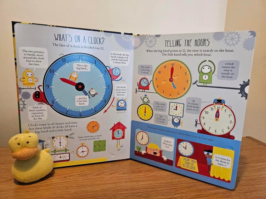 Usborne Lift the flap telling the time