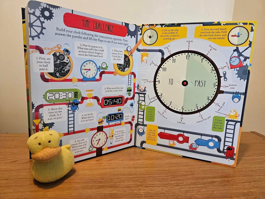 Usborne Lift the flap telling the time
