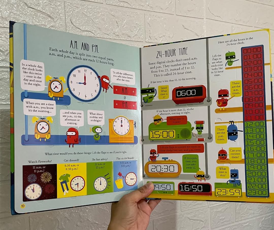 Usborne Lift the flap telling the time