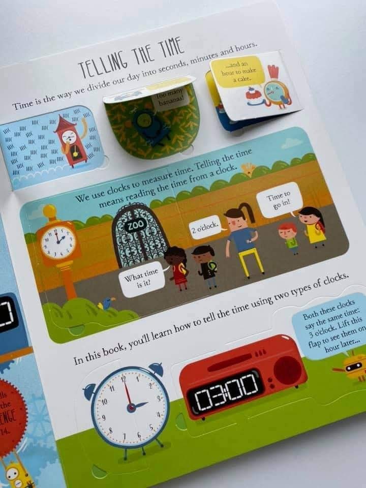 Usborne Lift the flap telling the time