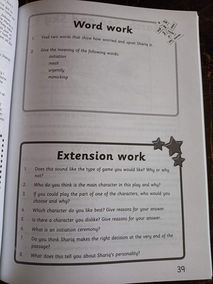 READING COMPREHENSION AND CREATIVE WRITING 4