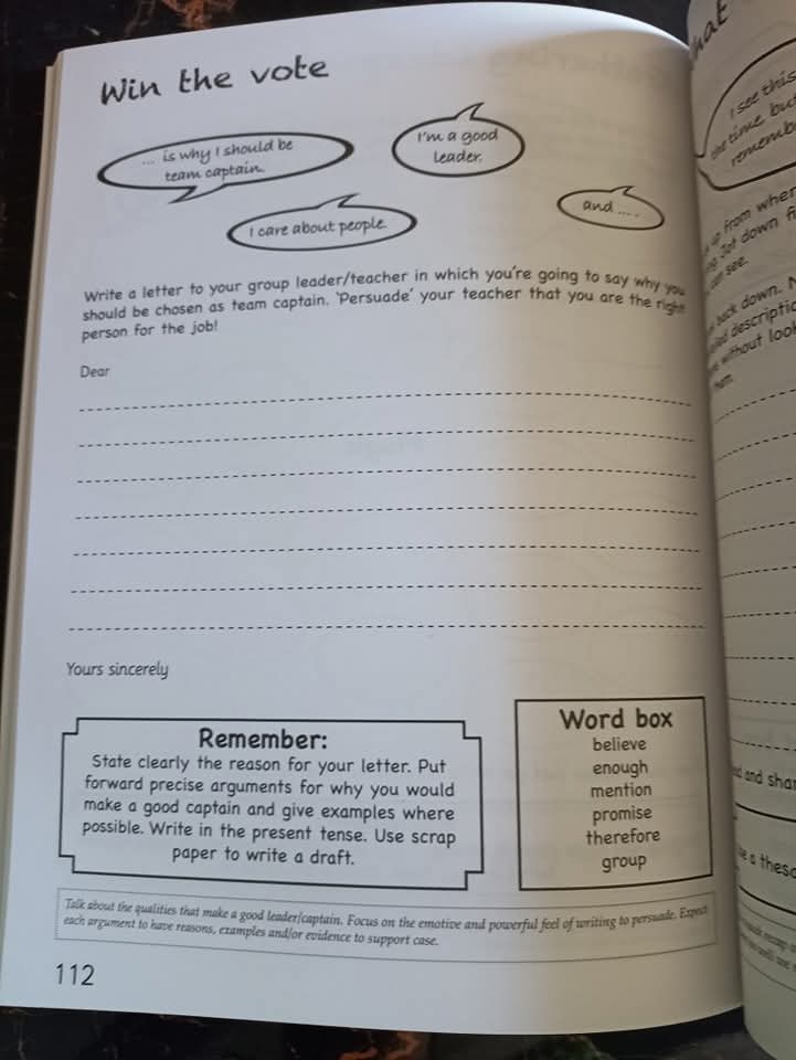 READING COMPREHENSION AND CREATIVE WRITING 4