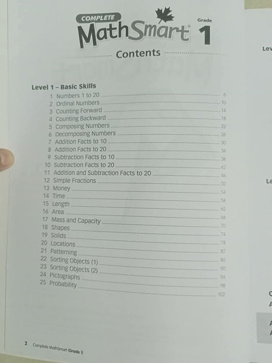 COMPLETE MATHS SMART BOOK 1