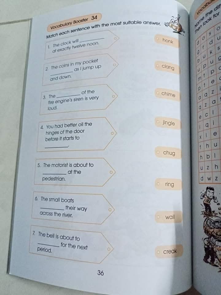 VOCABULARY BOOSTER  PRIMARY 2