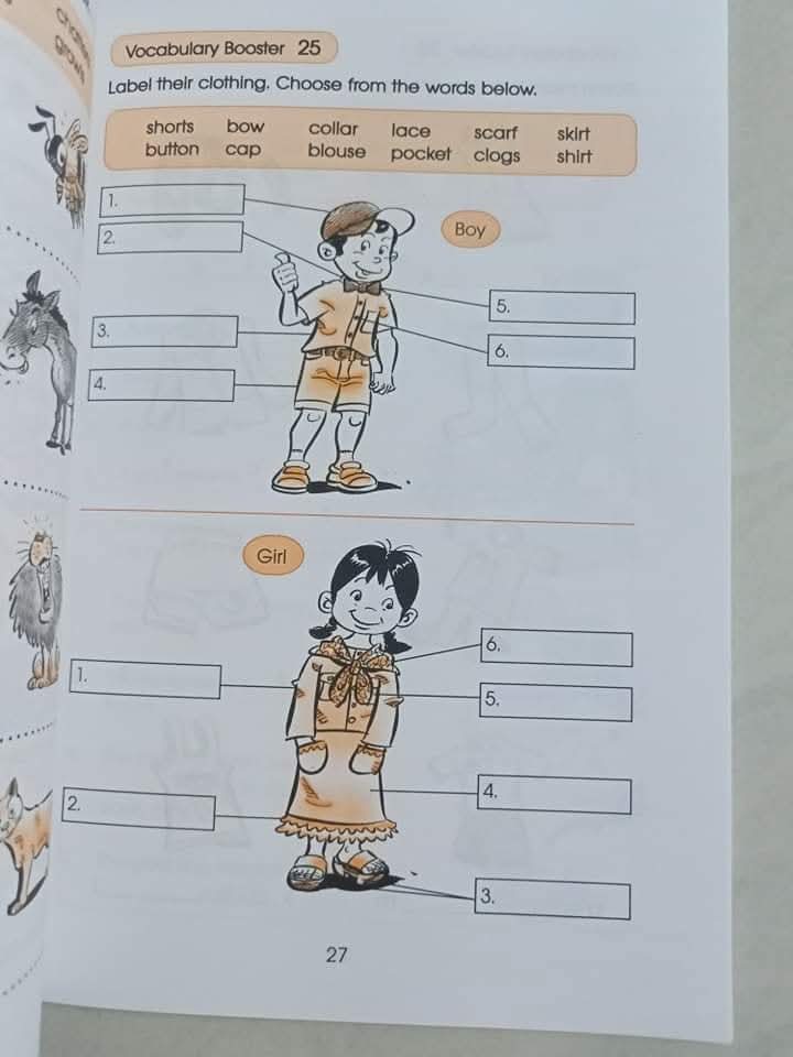 VOCABULARY BOOSTER  PRIMARY 2