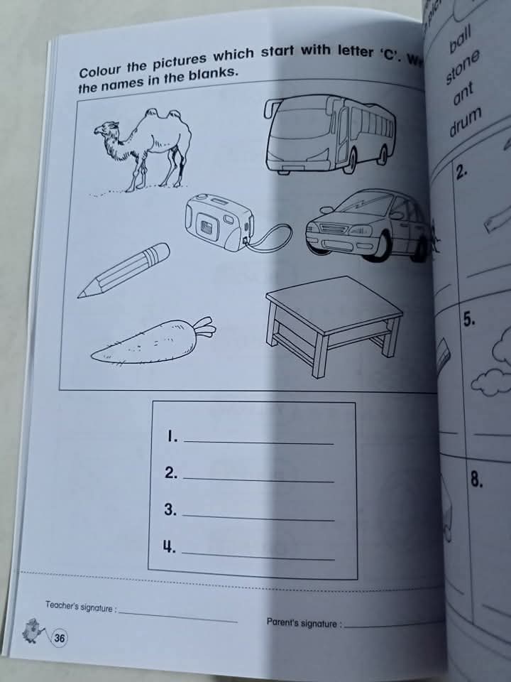 ENGLISH ACTIVITY FOR PRESCHOOLERS