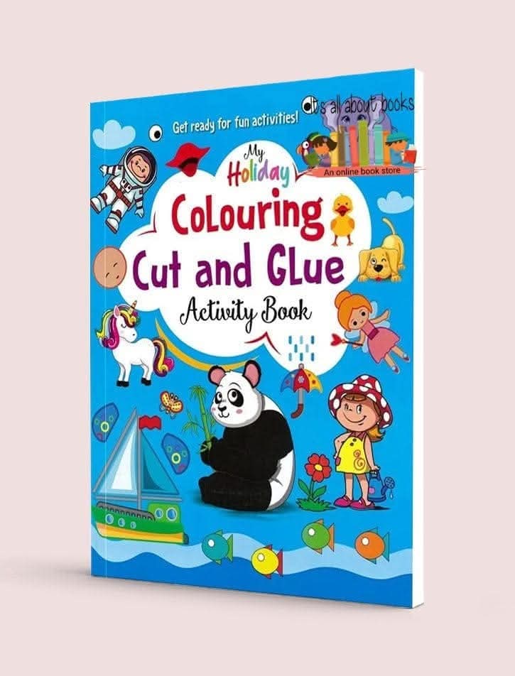 MY HOLIDAY COLORING CUT AND GLUE ACTIVITY BOOK