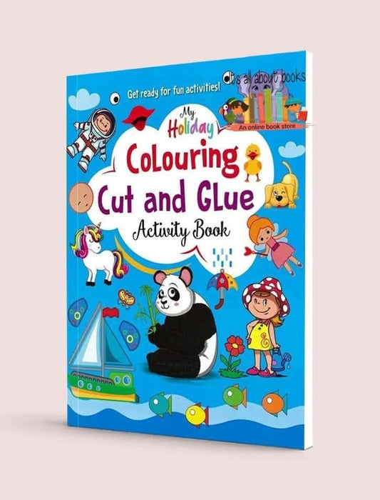 MY HOLIDAY COLORING CUT AND GLUE ACTIVITY BOOK