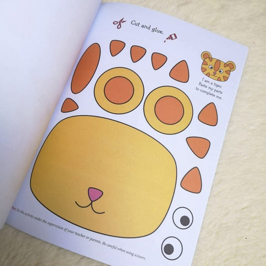 MY HOLIDAY COLORING CUT AND GLUE ACTIVITY BOOK