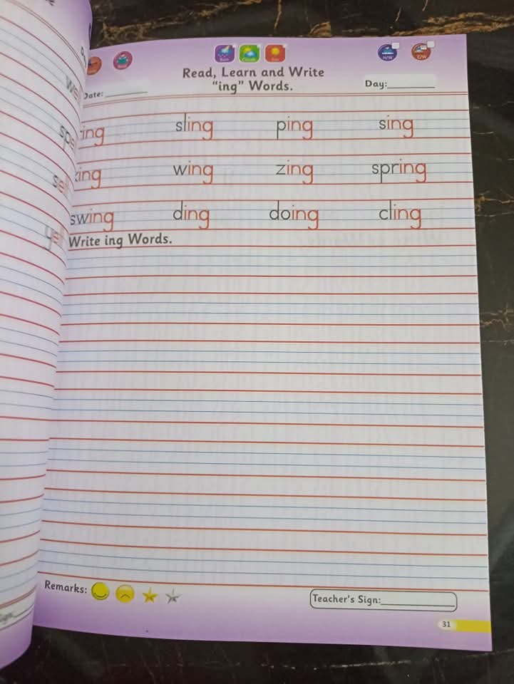 KIDS GROW ENGLISH LANGUAGE COPY SERIES LVL 3