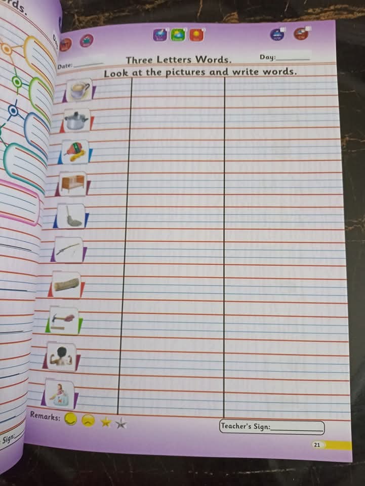 KIDS GROW ENGLISH LANGUAGE COPY SERIES LVL 3