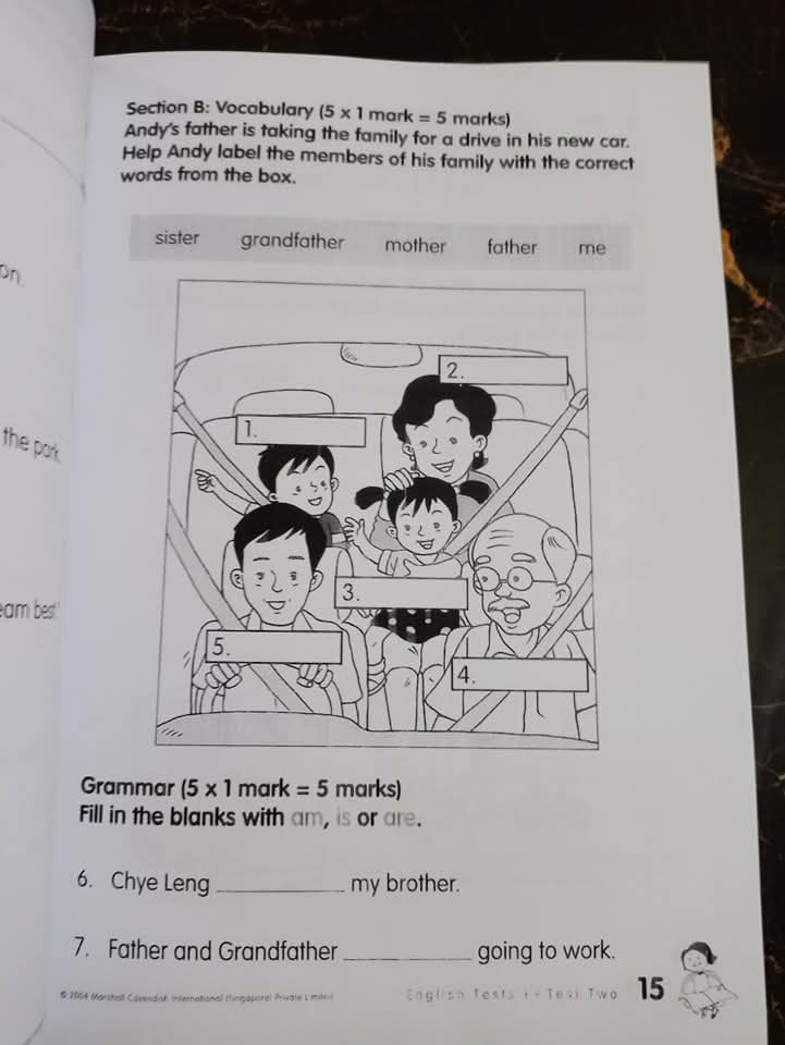 MY PALS ARE HERE (ENGLISH TEST 1)