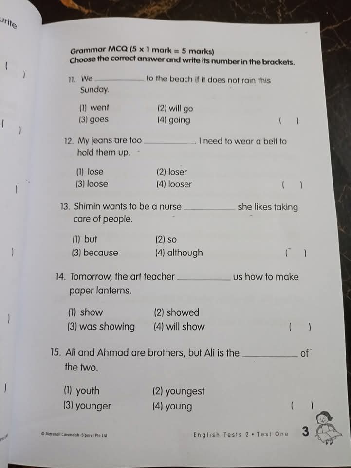 MY PALS ARE HERE(ENGLISH TEST 2)