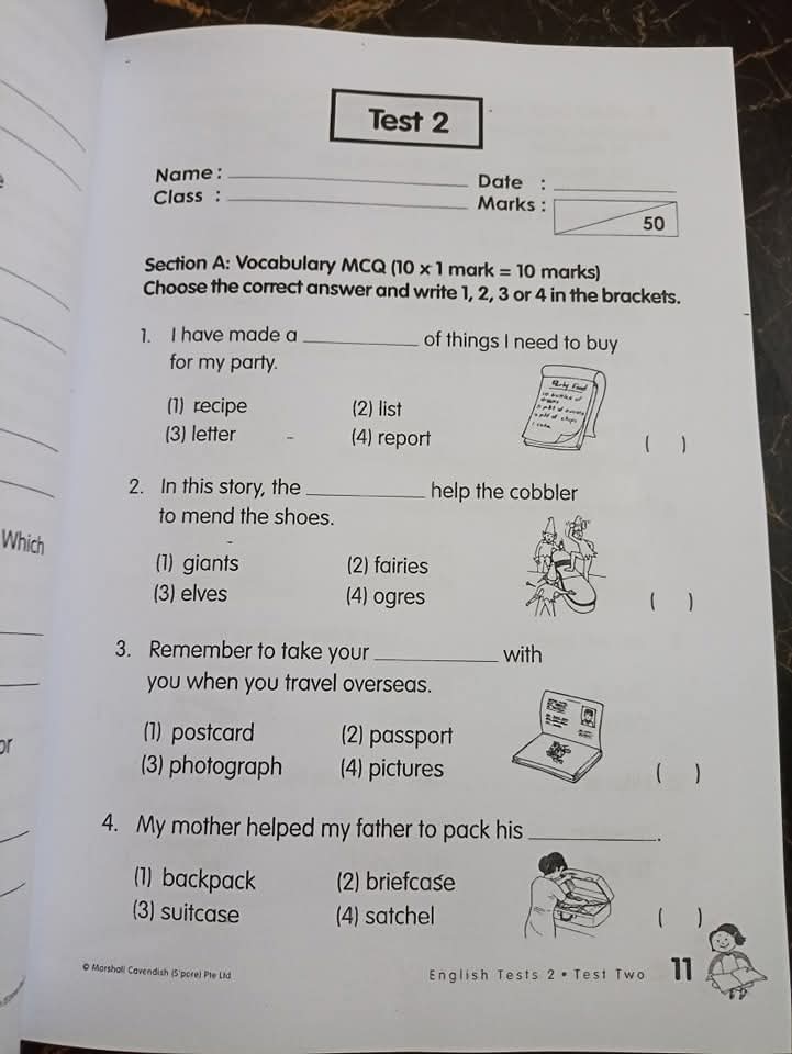 MY PALS ARE HERE(ENGLISH TEST 2)