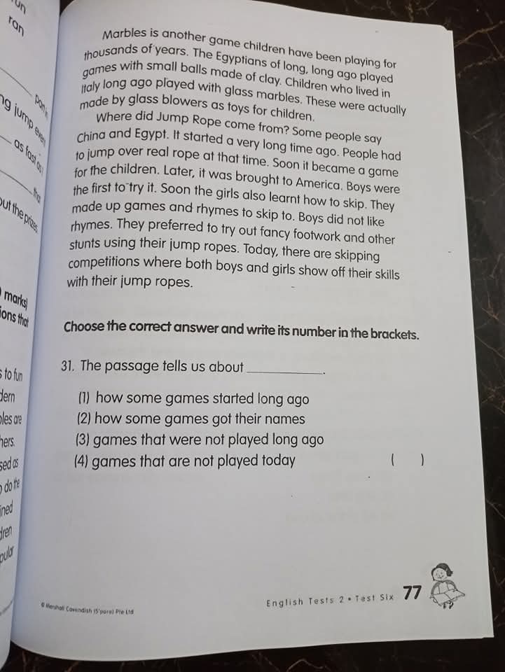 MY PALS ARE HERE(ENGLISH TEST 2)