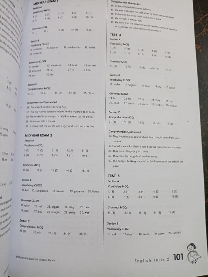 MY PALS ARE HERE(ENGLISH TEST 2)